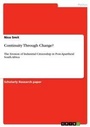 Cover: Continuity Through Change? - GRIN Verlag
