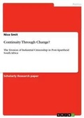 Cover: Continuity Through Change? - GRIN Verlag
