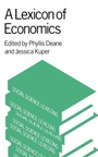 Cover: A Lexicon of Economics - Routledge