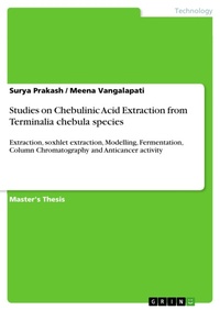 Enlarge image Cover: Studies on Chebulinic Acid Extraction from Terminalia chebula species - GRIN Verlag