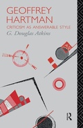 Cover: Geoffrey Hartman - Routledge