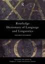 Cover: Routledge Dictionary of Language and Linguistics - Routledge
