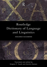 Enlarge image Cover: Routledge Dictionary of Language and Linguistics - Routledge