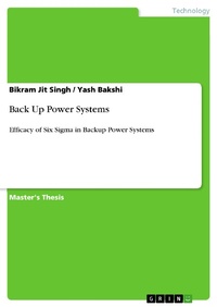 Enlarge image Cover: Back Up Power Systems - GRIN Verlag