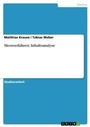 Cover: Messverfahren - GRIN Verlag
