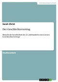Cover: Der Geschlechtervertrag - GRIN Verlag