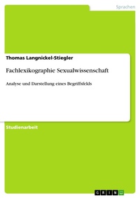 Abbildung von: Fachlexikographie Sexualwissenschaft - GRIN Verlag