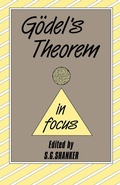 Cover: Godel's Theorem in Focus - Routledge