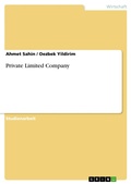 Cover: Private Limited Company - GRIN Verlag