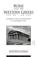 Cover: Rome and the Western Greeks, 350 BC - AD 200 - Routledge