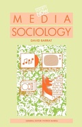 Cover: Media Sociology - Routledge