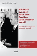 Cover: Nationalsynoden nach dem Zweiten Vatikanischen Konzil - Paulusverlag