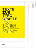 Cover: Texte zur Typografie. Positionen zur Schrift - Niggli Verlag
