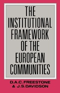 Cover: The Institutional Framework of the European Communities - Routledge