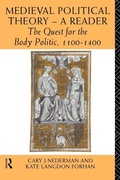Cover: Medieval Political Theory: A Reader - Routledge