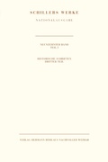 Cover: Schillers Werke. Nationalausgabe - Verlag Hermann B&ouml;hlaus Nachfolger Weimar