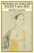 Cover: Women in English Society, 1500-1800 - Routledge