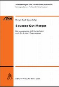 Abbildung von: Squeeze-Out Merger - Stämpfli Verlag
