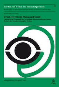 Abbildung von: Urheberrecht und Meinungsfreiheit - Stämpfli Verlag