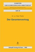 Cover: Der Gerantenvertrag - St&auml;mpfli Verlag AG