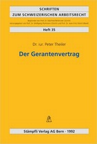 Enlarge image Cover: Der Gerantenvertrag - Stämpfli Verlag AG