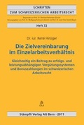 Cover: Die Zielvereinbarung im Einzelarbeitsverh&auml;ltnis - St&auml;mpfli Verlag AG