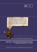 Cover: Digitale Urkundenpr&auml;sentationen - BoD - Books on Demand