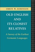 Cover: Old English and its Closest Relatives - Routledge