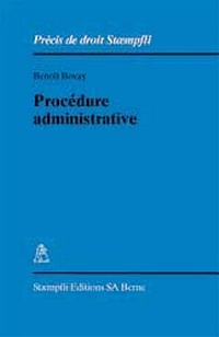 Enlarge image Cover: Procédure administrative - Stämpfli Verlag AG