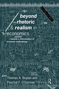 Cover: Beyond Rhetoric and Realism in Economics - Routledge