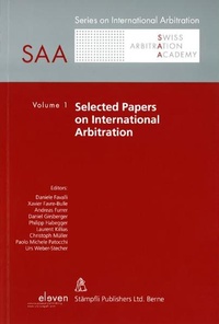 Enlarge image Cover: Selected Papers on International Arbitration - Stämpfli Verlag AG