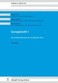 Cover: Europarecht I - St&auml;mpfli Verlag AG