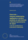 Cover: Etats-Unis - mesures antidumping appliqu&eacute;es &agrave; certains produits en acier lamin&eacute;s &agrave; chaud en provenance du Japon - St&auml;mpfli Verlag AG