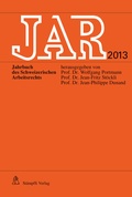 Cover: JAR 2013 - St&auml;mpfli Verlag AG