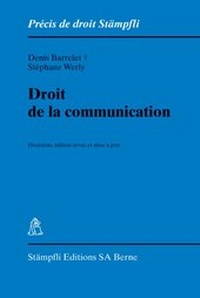 Abbildung von: Droit de la communication - Stämpfli Verlag