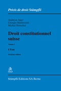 Cover: Droit constitutionnel suisse - St&auml;mpfli Verlag