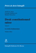 Cover: Droit constitutionnel suisse Volume II - St&auml;mpfli Verlag