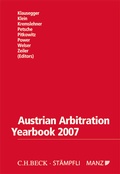 Cover: Austrian Arbitration Yearbook 2007 - St&auml;mpfli Verlag AG