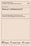 Cover: Warum Urheberrecht? - St&auml;mpfli Verlag AG