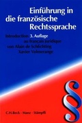 Cover: Einf&uuml;hrung in die franz&ouml;sische Rechtssprache / Introduction au fran&ccedil;ais juridique - St&auml;mpfli Verlag AG