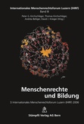 Cover: Menschenrechte und Bildung - St&auml;mpfli Verlag AG