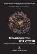 Cover: Menschenrechte und Umwelt - St&auml;mpfli Verlag AG