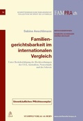 Cover: Familiengerichtsbarkeit im internationalen Vergleich - St&auml;mpfli Verlag AG