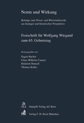Cover: Norm und Wirkung - St&auml;mpfli Verlag AG