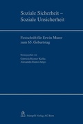 Cover: Soziale Sicherheit - Soziale Unsicherheit - St&auml;mpfli Verlag AG