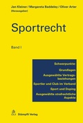 Cover: Sportrecht, Band I - St&auml;mpfli Verlag AG