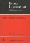 Cover: Berner Kommentar. Kommentar zum schweizerischen Privatrecht / Die kaufm&auml;nnische Buchf&uuml;hrung - St&auml;mpfli Verlag AG