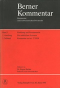 Cover: Personenrecht, Familienrecht / Schutz der Pers&ouml;nlichkeit - St&auml;mpfli Verlag AG