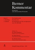 Cover: Familienrecht / Die Wirkungen der Ehe im allgemeinen Artikel 159-180 ZGB - St&auml;mpfli Verlag AG