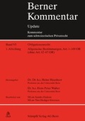 Cover: Berner Kommentar Update - Art. 1-109 OR, Lieferung 5, Allgemeine Bestimmungen - St&auml;mpfli Verlag AG